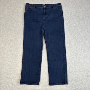 Buffalo David Bitton Jeans Womens Size 16/36 Blue Alyssa High Rise Straight Leg